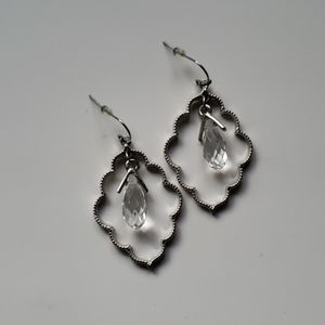 Silver filigree earrings